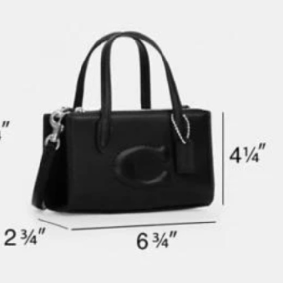 New🤍Coach Nina Mini Tote White Bag - Picture 6 of 6